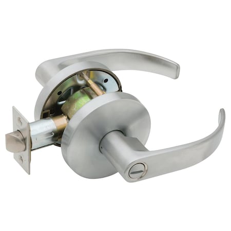 Falcon Grade 2 Privacy Cylindrical Lock, Non-Keyed, Quantum Lever, Small Rose, Satin Chrm Fnsh, Non-handed W301S SRQ 626